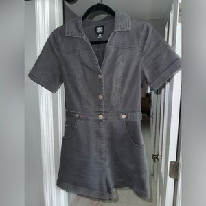 BDG Black/Charcoal Denim jumpsuit